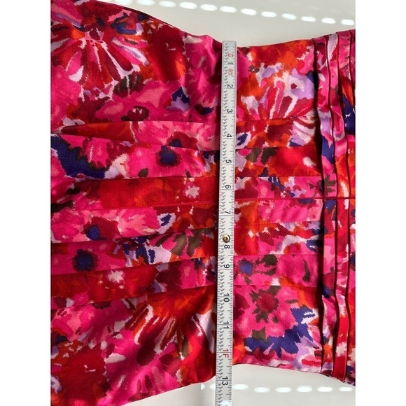 BCBGMaxAria Floral Bubble Strapless Mini Dress - Picture 10 of 11